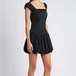 Charles Henry Black Mini Dress